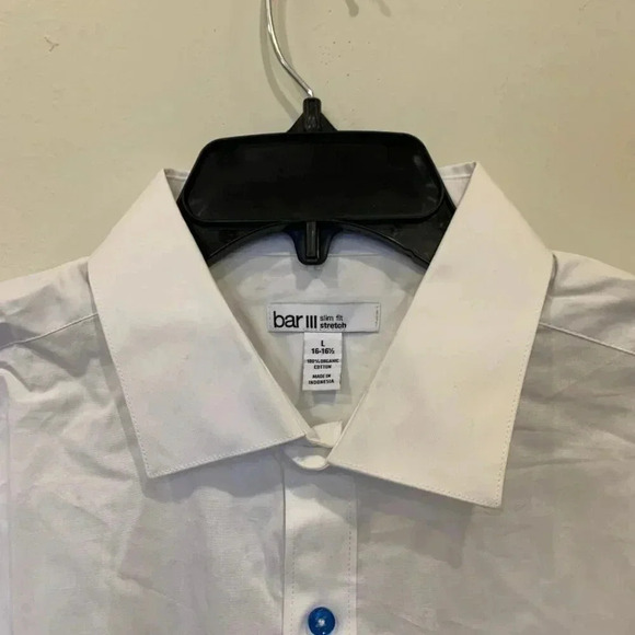Mens Bar III Woven Button Down Dress Shirt Color Buttons NWT - B5 - Picture 4 of 8